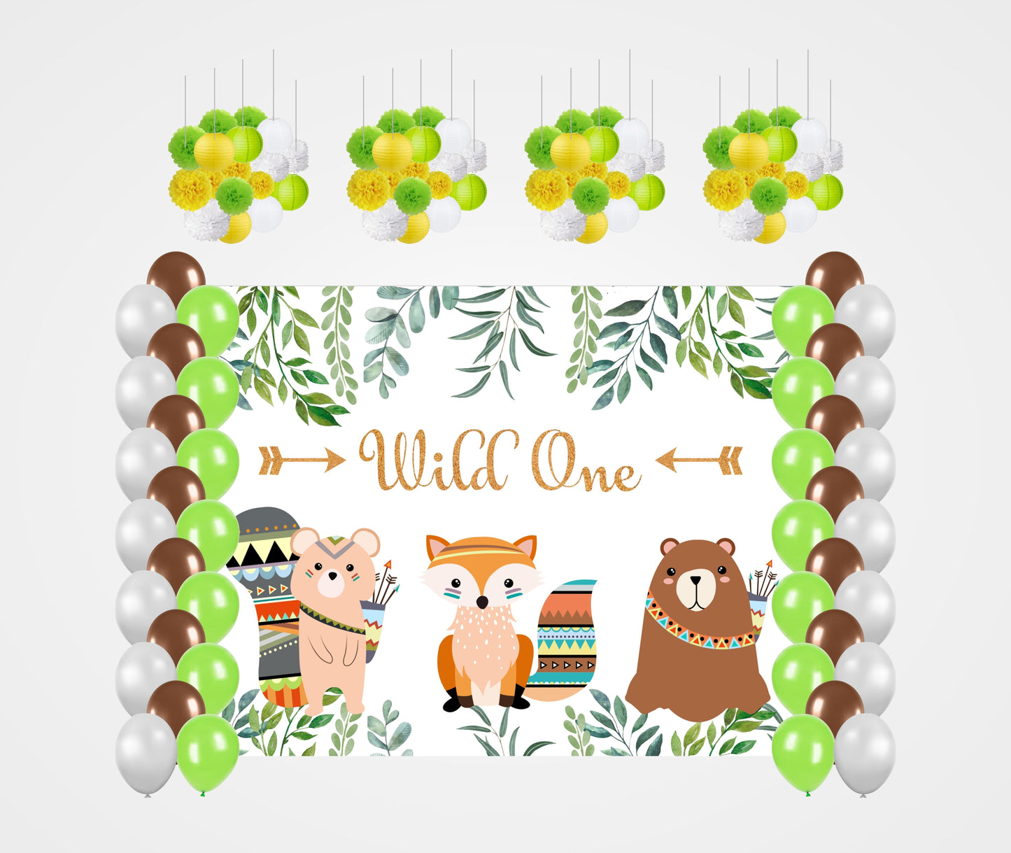 Wild One First Birthday Party Decoration Kit
