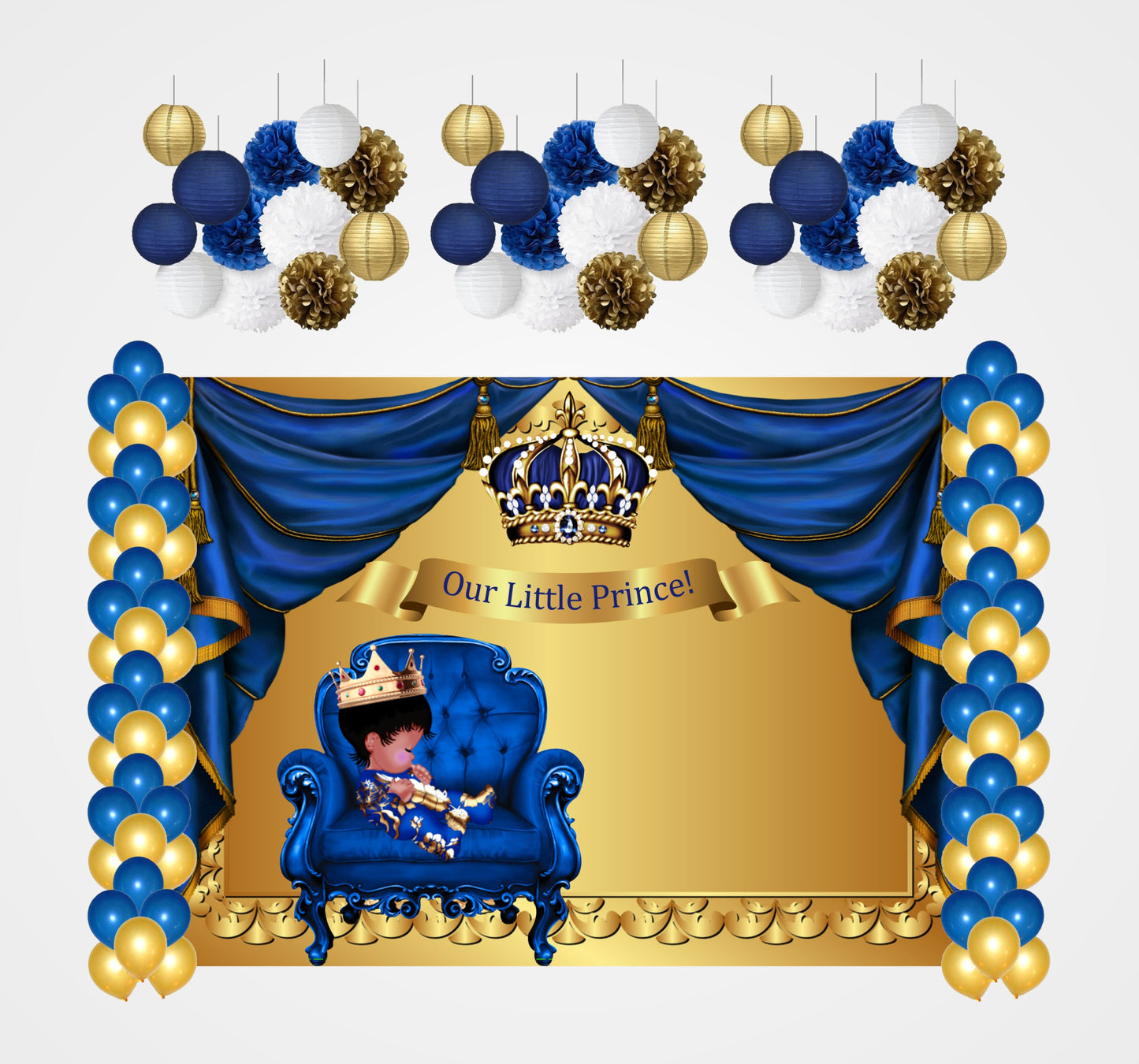 Prince Birthday Party Decoration Kit