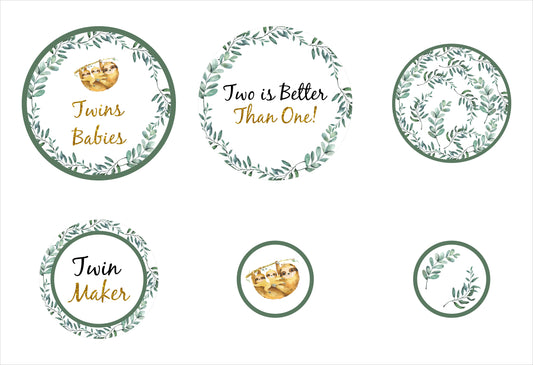 Twins Baby Theme Birthday Party Table Confetti
