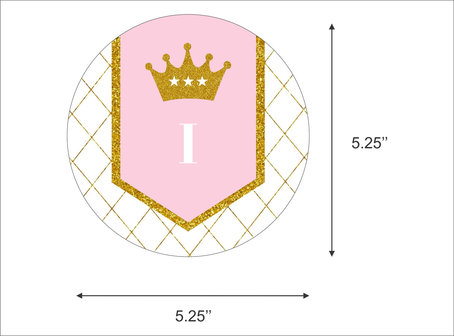 Princess I Am One Banner Birthday Decoration