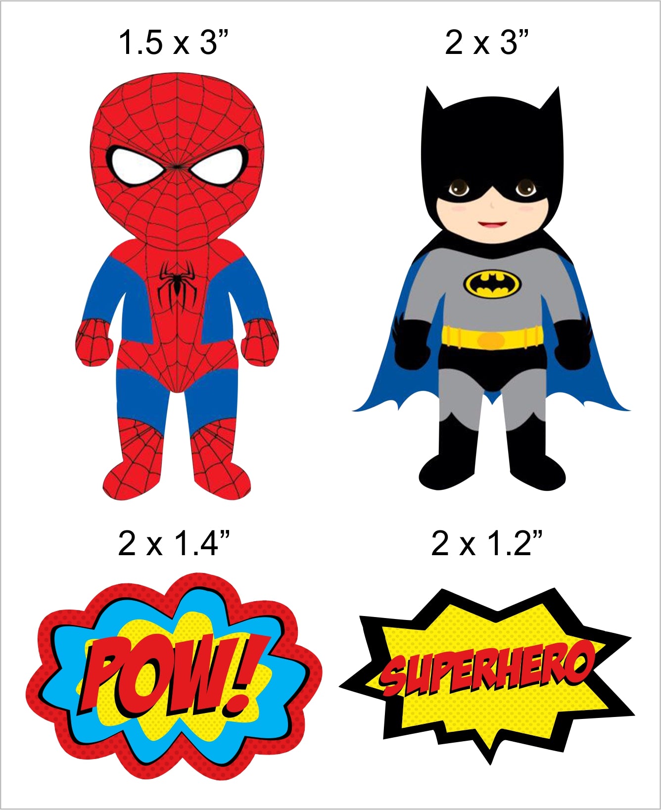 Super Hero Theme Birthday Party Paper Decorative Straws