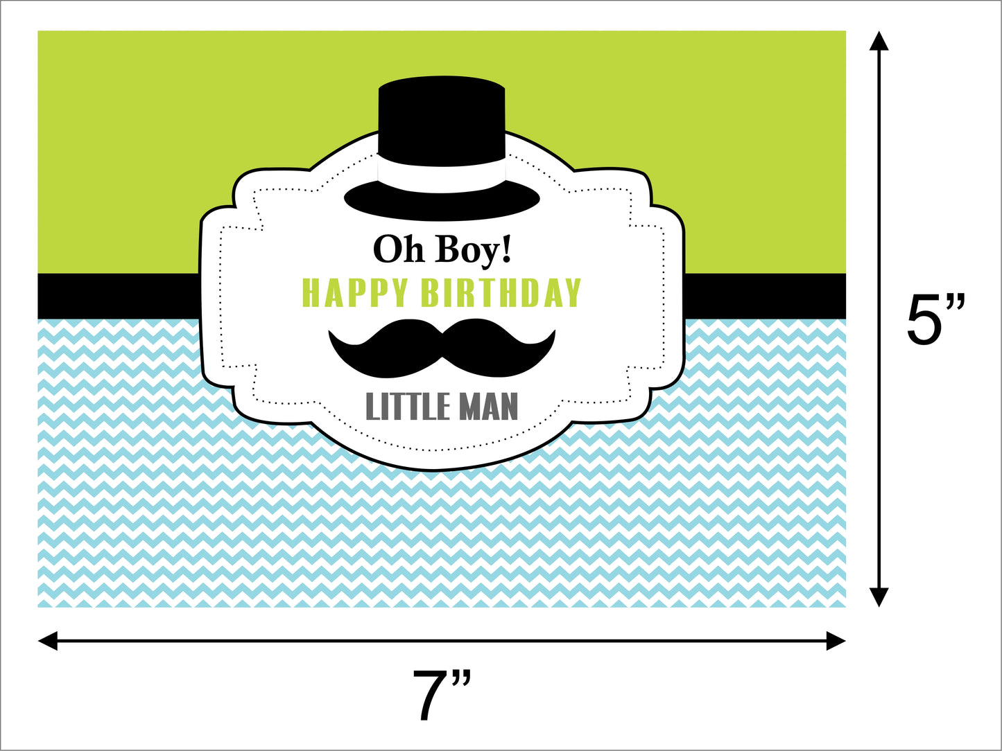 Little Man Birthday Party Backdrop