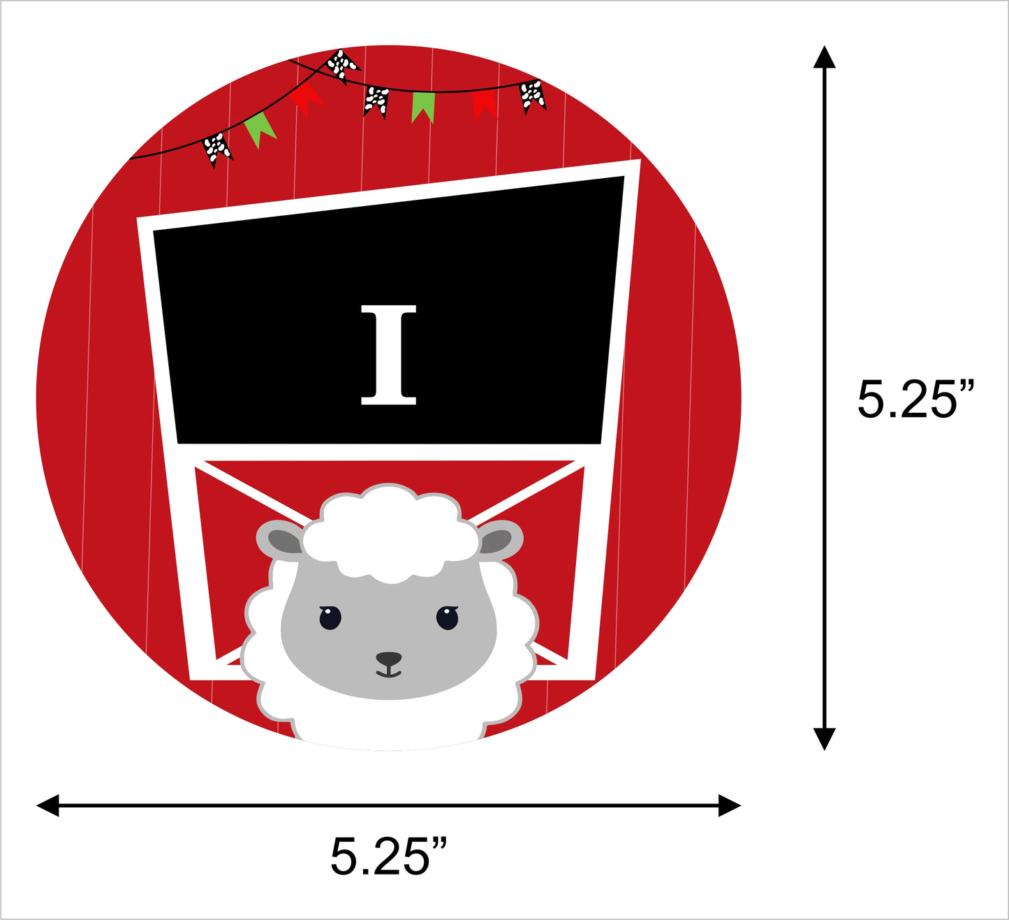 Farm Animal Theme I Am One Banner