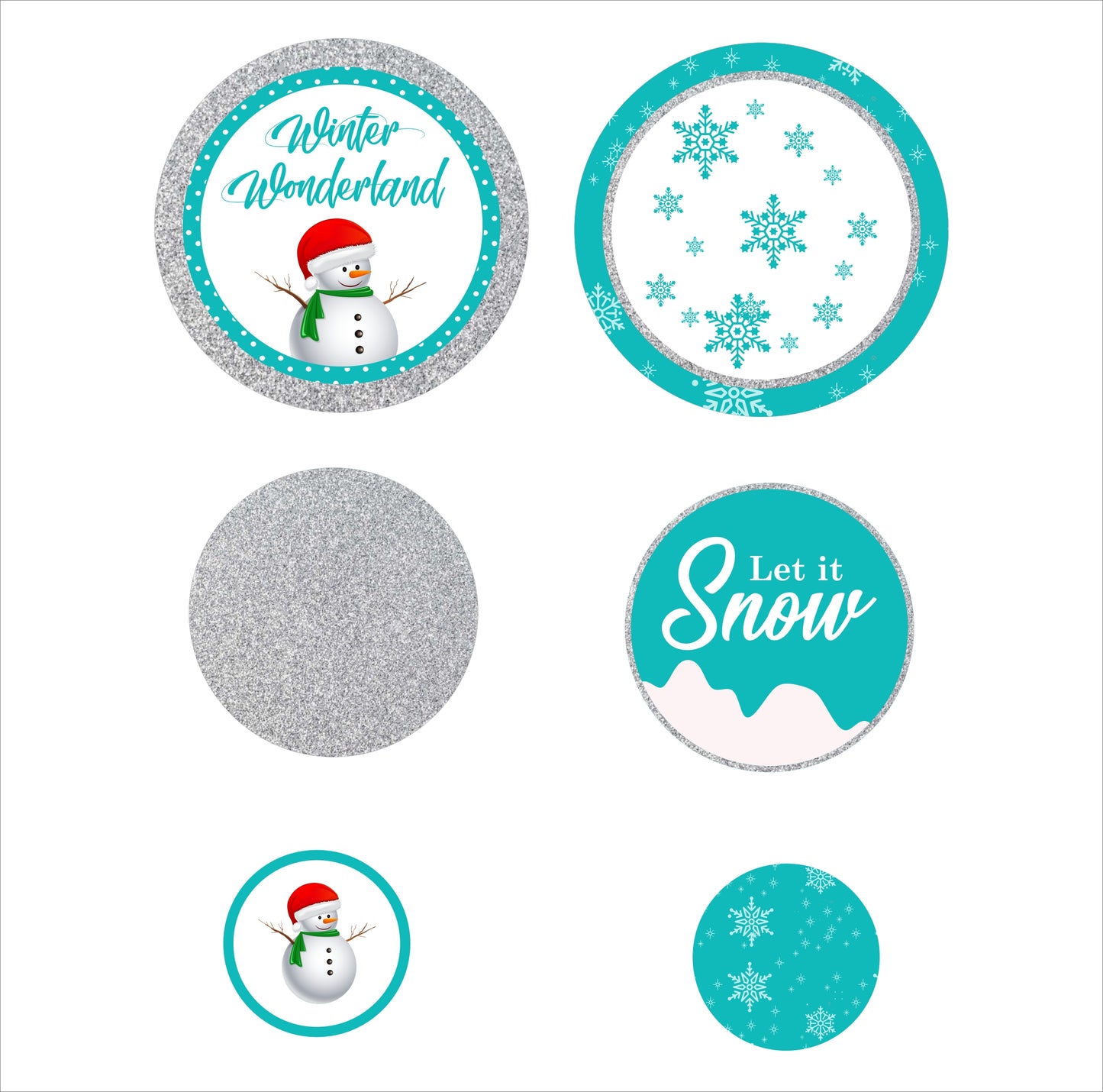 Winter Wonderland Theme Birthday Party Table Confetti for Decoration