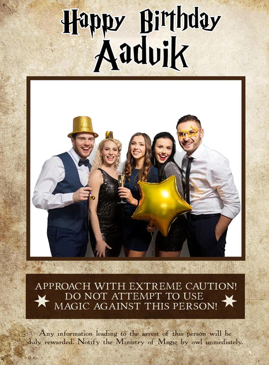 Harry Potter Theme Birthday Party Selfie Photo Booth Frame