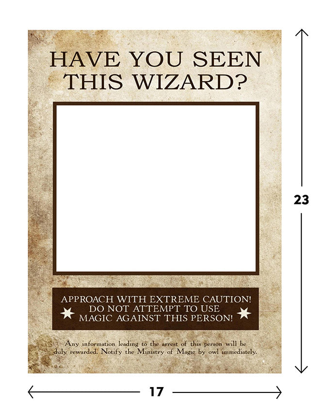Harry Potter Theme Birthday Party Selfie Photo Booth Frame