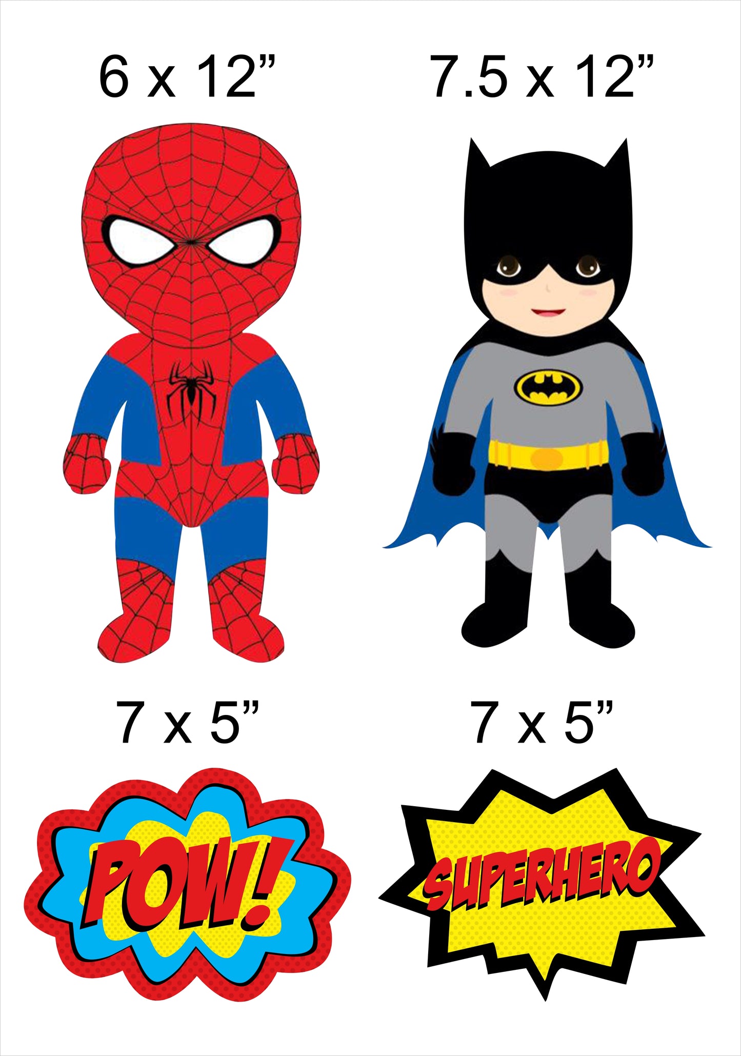 Super Hero Theme Birthday Party Hanging Set for Decoration