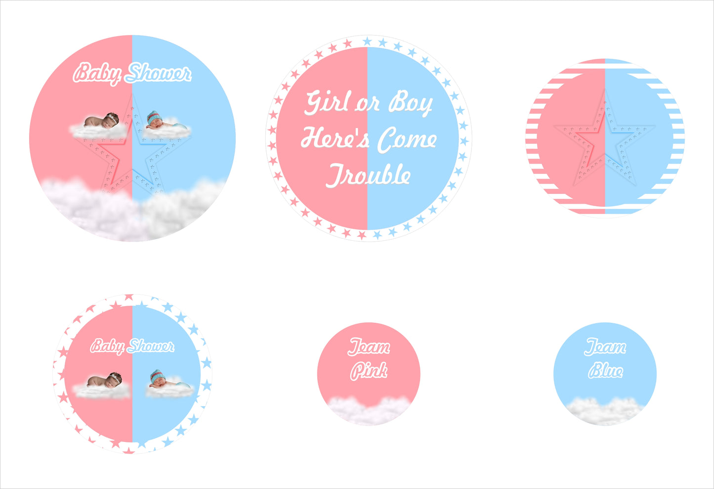 Baby Shower Party table confetti