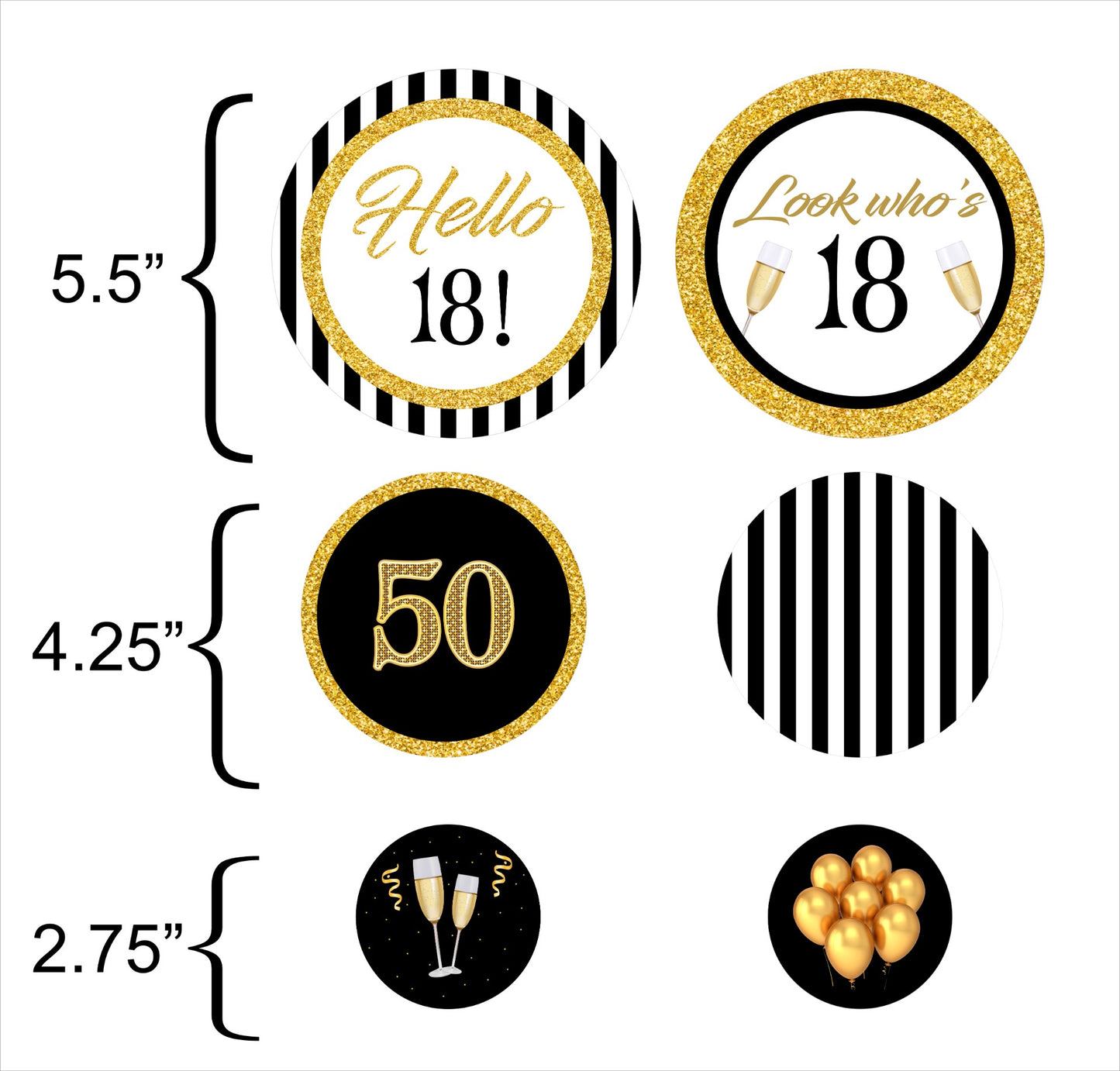 18th Birthday Party Table Confetti