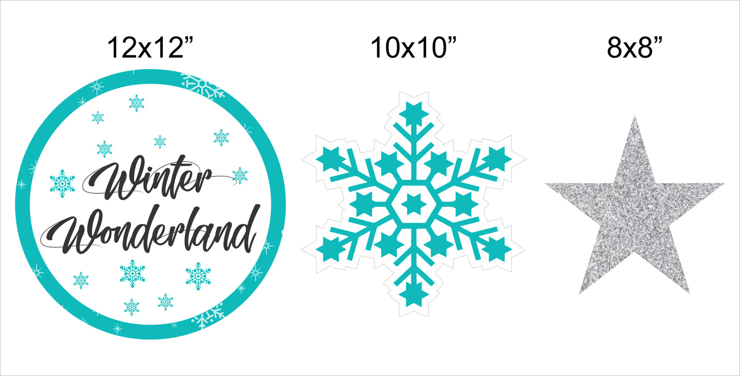 Winter Wonderland Theme Birthday Party Table Toppers for Decoration