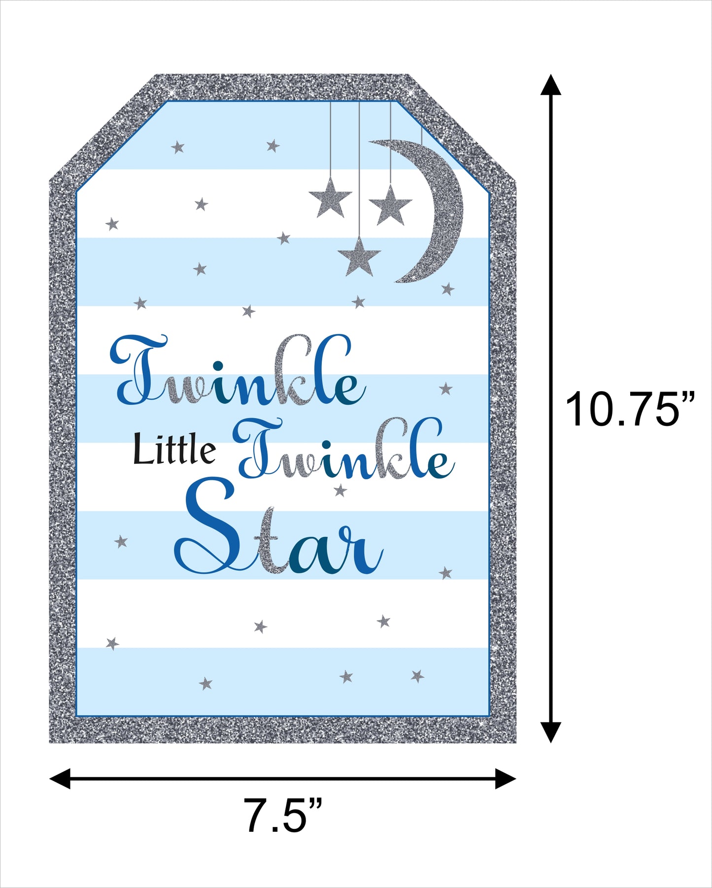 Twinkle Twinkle Little Star Theme Birthday Paper Wall Decoration