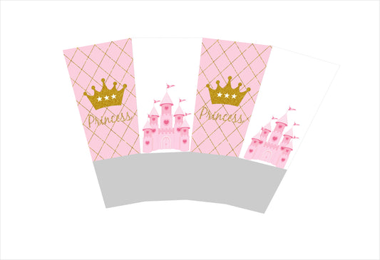 Crown Princess-Girls Popcorn Box Birthday Decoration (Pack Of 10)