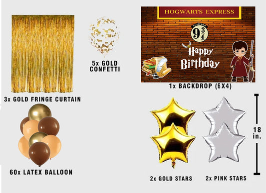 Harry Potter Theme Birthday Party Complete Party Set for Boys