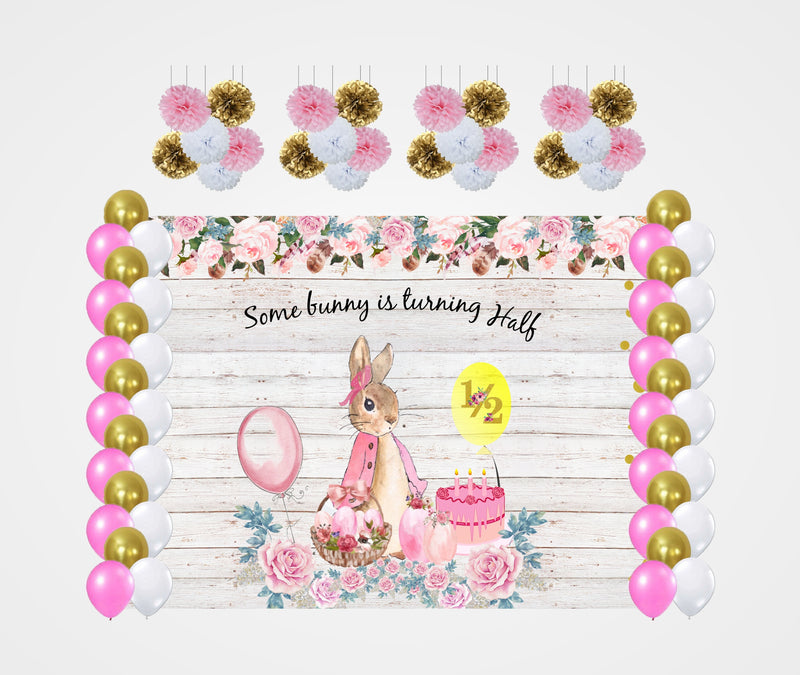 Half Birthday Girls  Complete Decoration Kit