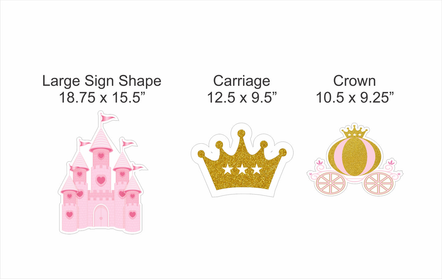 Princess Birthday Party Cutouts