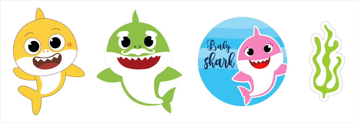 Baby Shark Theme Birthday Party Theme Hanging Set for Decoration