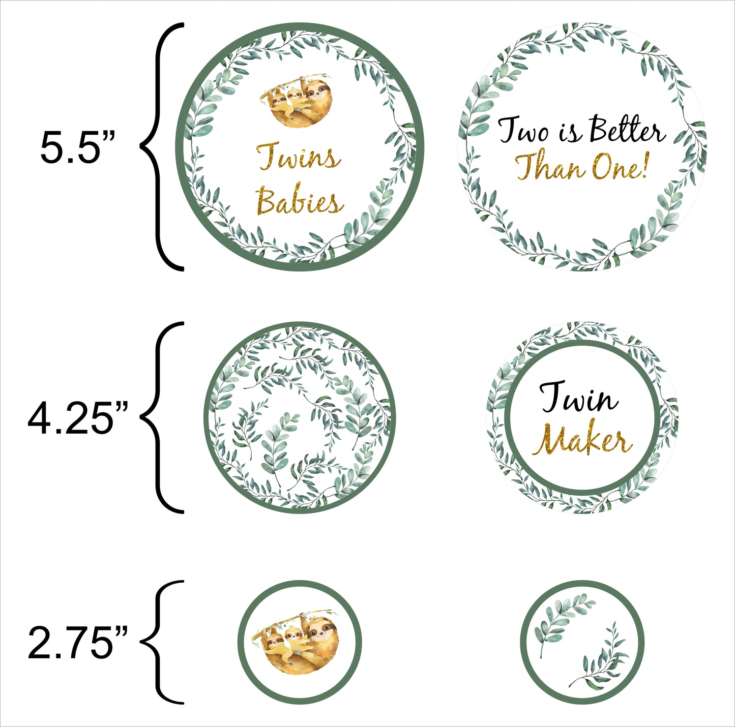Twins Baby Theme Birthday Party Table Confetti