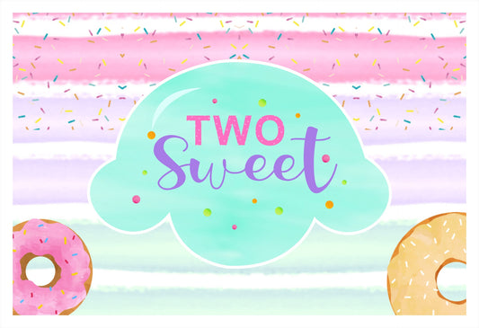 Two Sweet Theme Birthday Table Mats for Decoration