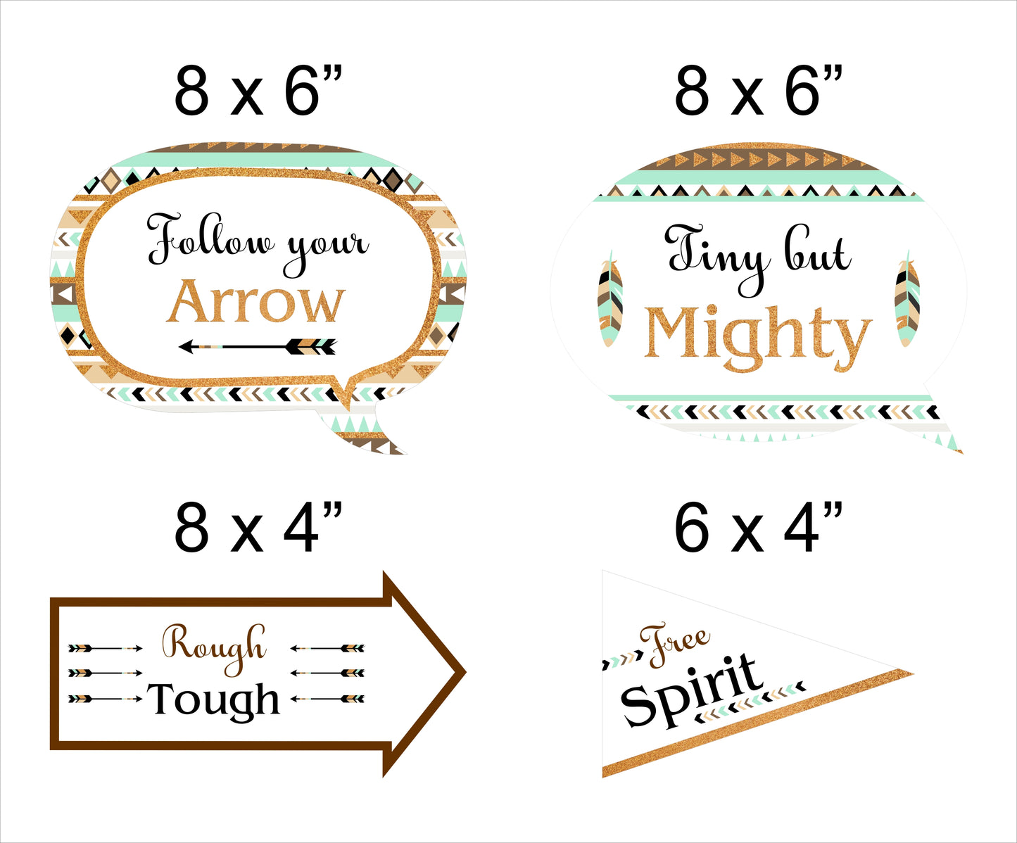 Wild One Birthday Party Photo Booth Props Kit
