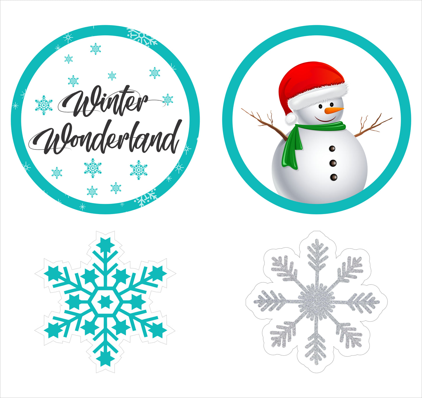 Winter Wonderland Theme Birthday Party Hanging Set for Decoration