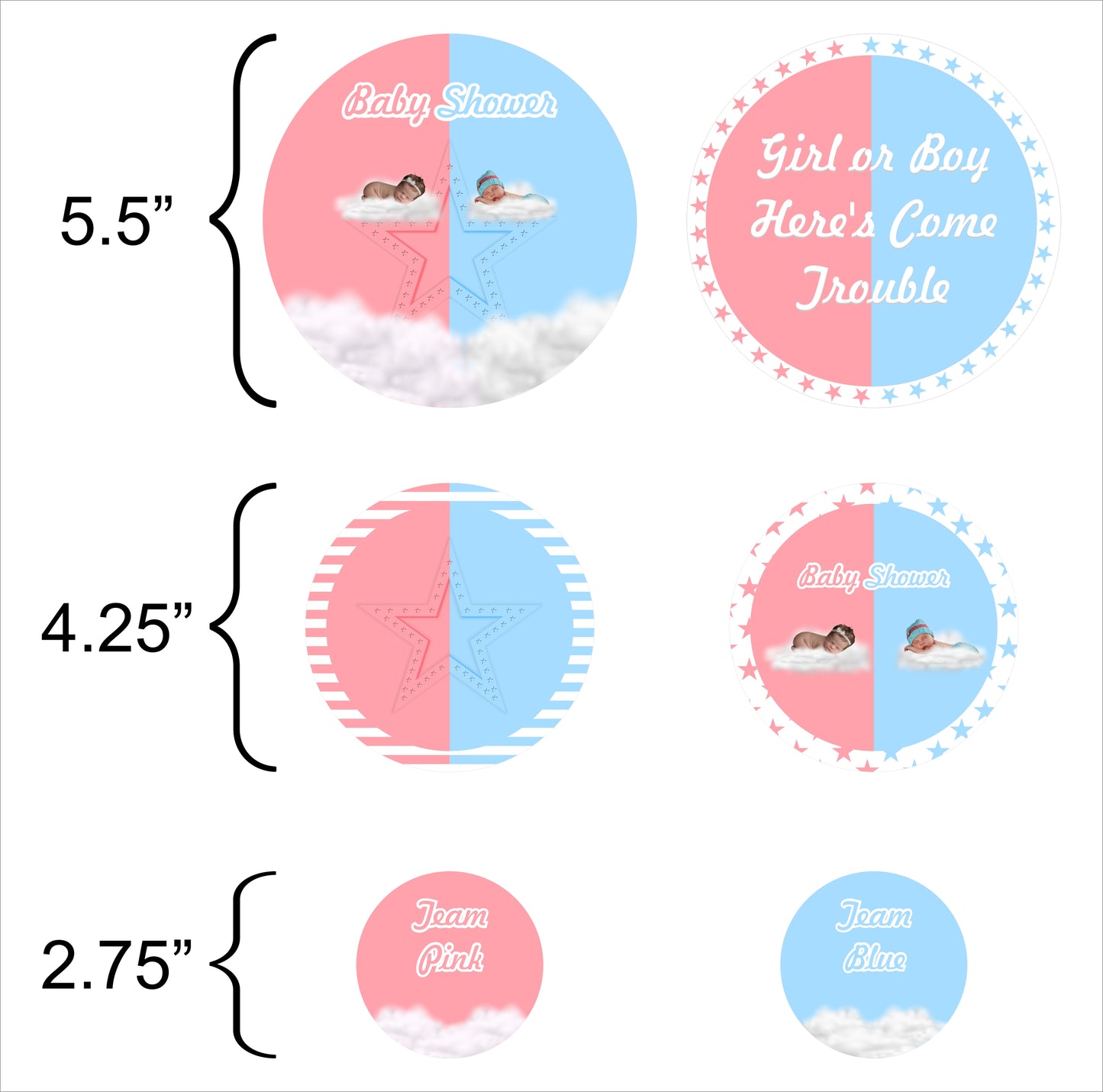 Baby Shower Party table confetti