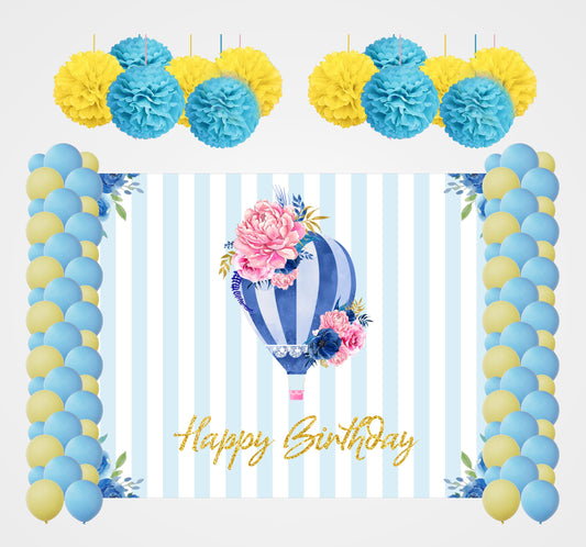 Hot Air Birthday Party Decoration Kit
