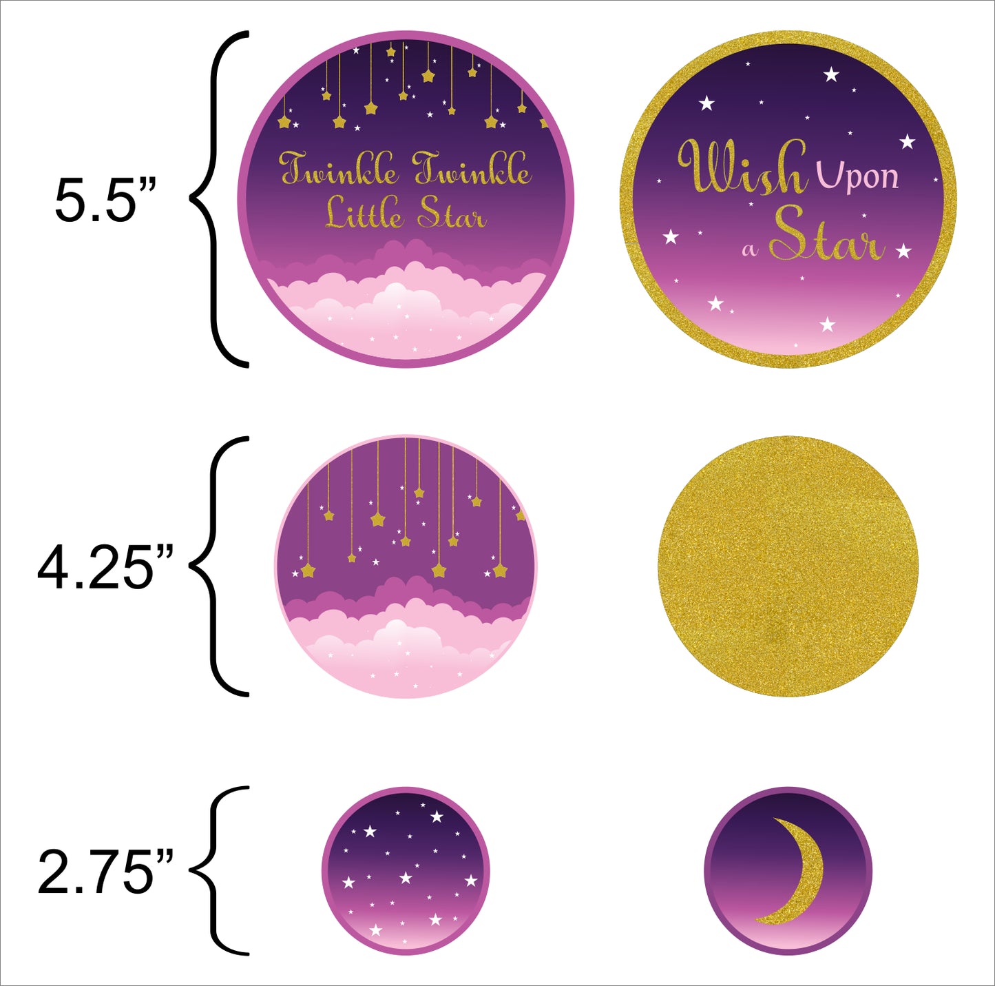 Twinkle Twinkle Little Star Theme Birthday Party Table Confetti for Decoration