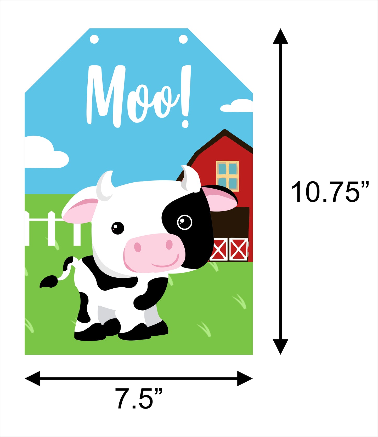 Farm Animal Theme Hanging Door Banners Birthday Party Wall Decoration