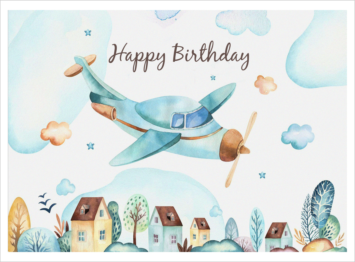 Airplane Theme Birthday Party Backdrop