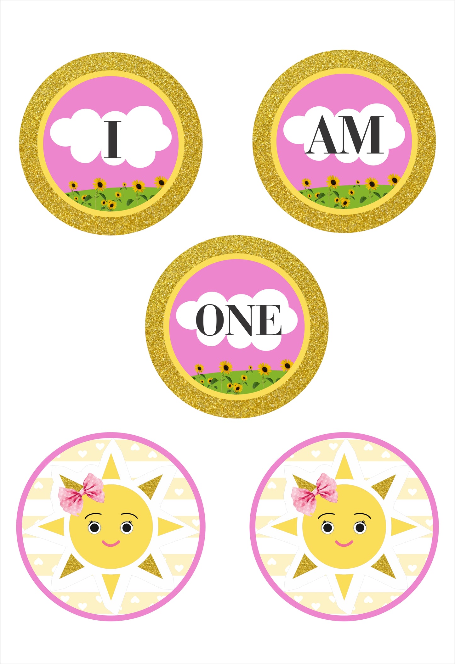 Sunsine Theme Birthday Party Banner For first Birthday Decoration