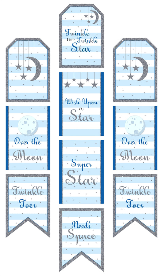 Twinkle Twinkle Little Star  Theme Birthday Paper Wall Decoration