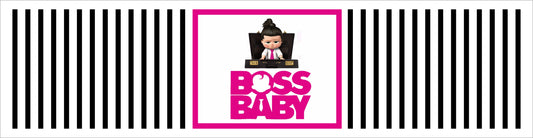 Boss Baby Girl Theme Birthday Party Water Bottle Labels