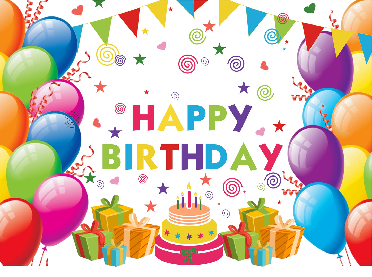Joyful Birthday Party Backdrop