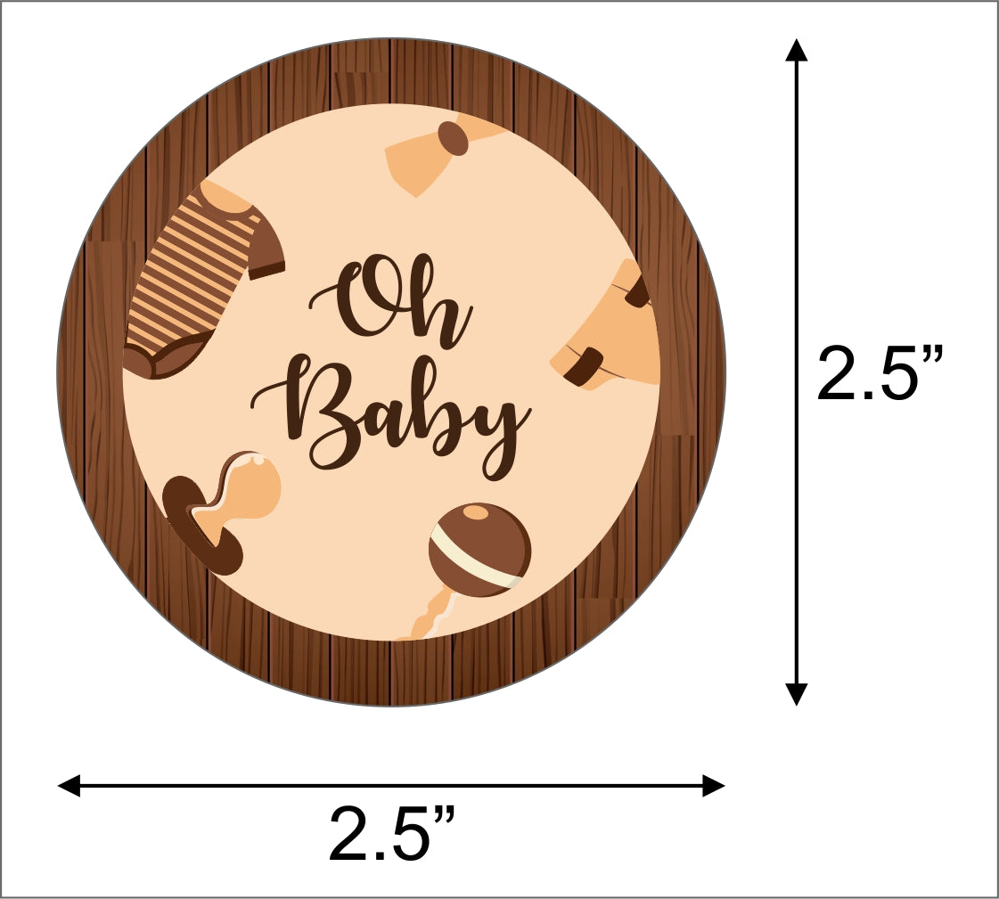 Oh Baby Party Thank You Gift Tags