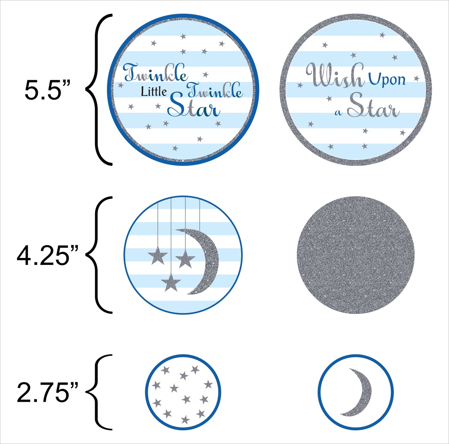 Twinkle Twinkle Little Star Theme Birthday Party Table Confetti