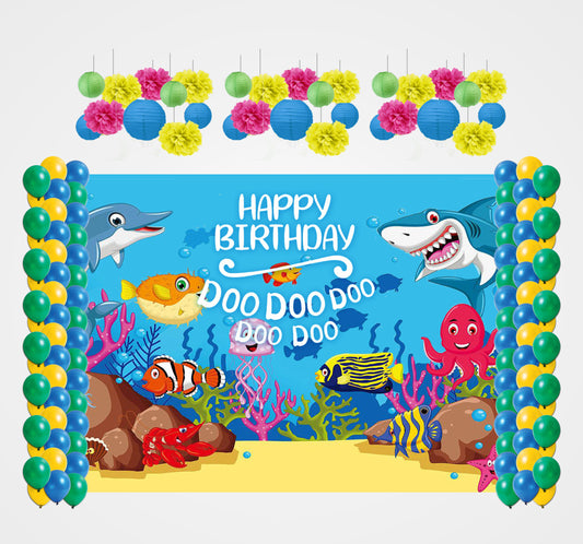 Baby Shark Party Theme Birthday Party Complete Decoration Kit