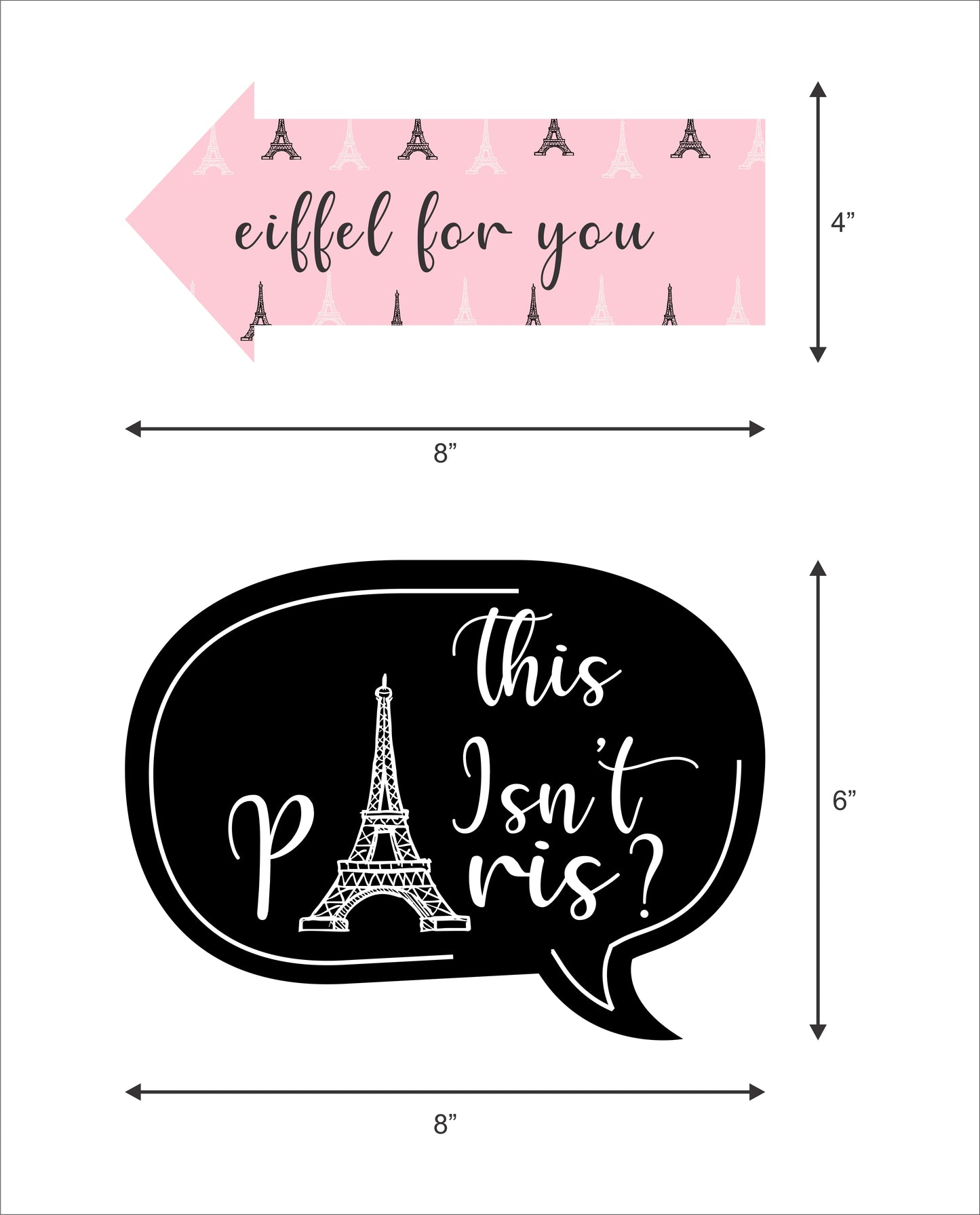 Oh La La Paris Theme Birthday Party Photo Booth Props Kit