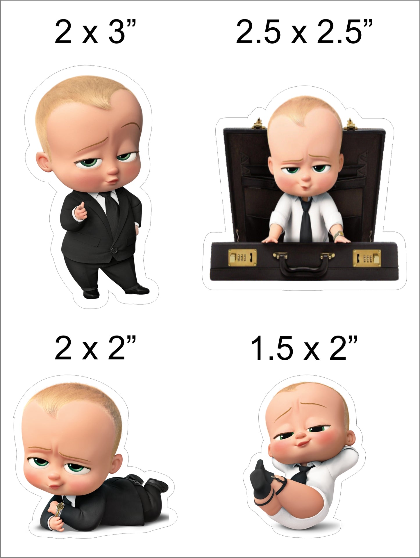 Boss Baby Theme Birthday Party Paper Decorative Straws