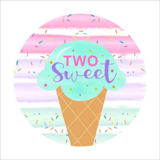 Two Sweet Theme Birthday Party Thank You Gift Tags
