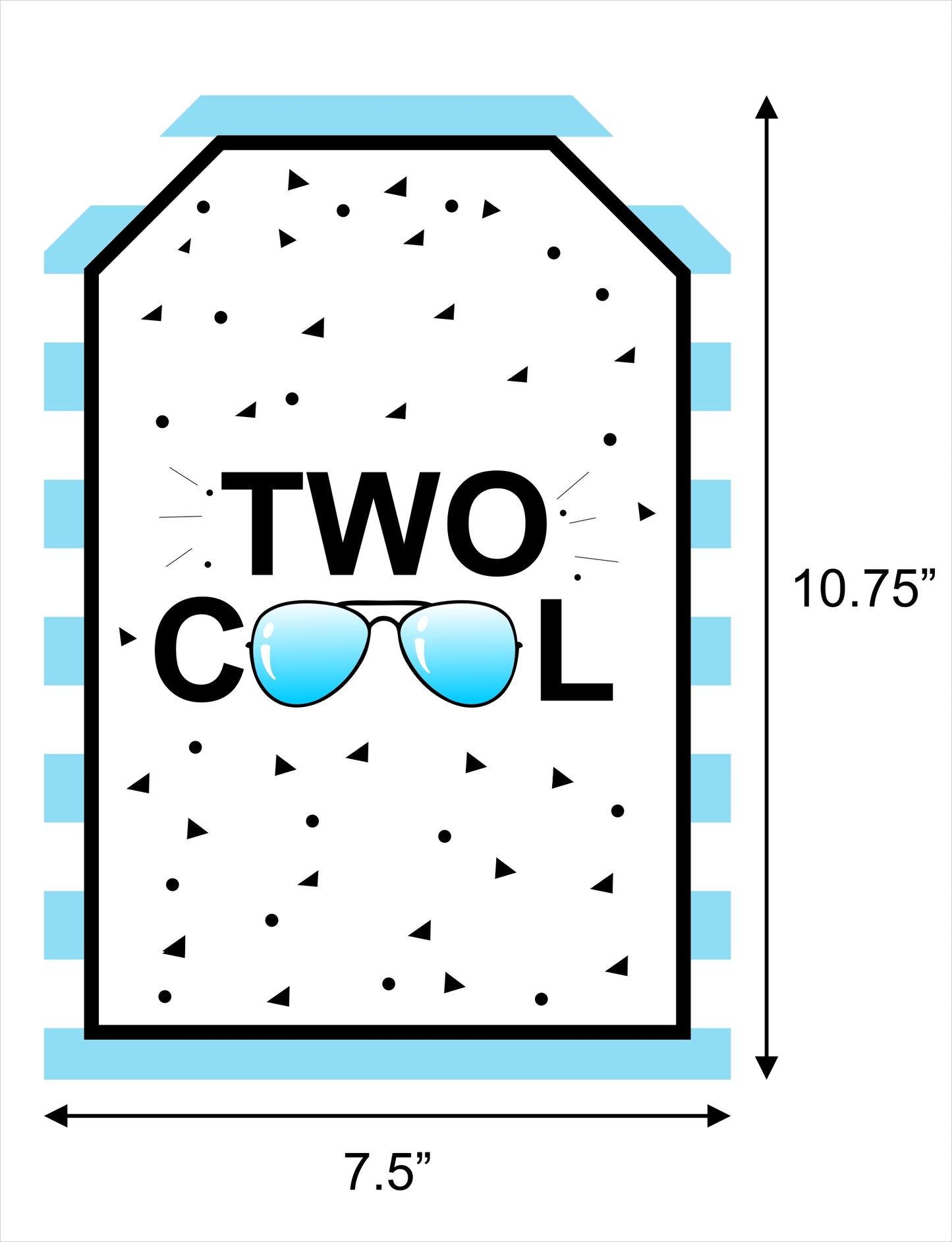 Two Cool Theme Birthday Paper Door Banner for Wall Decoration