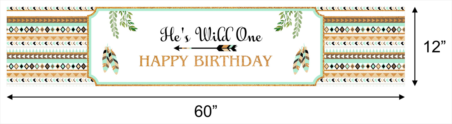 Wild One First Birthday Party Decoration Kit