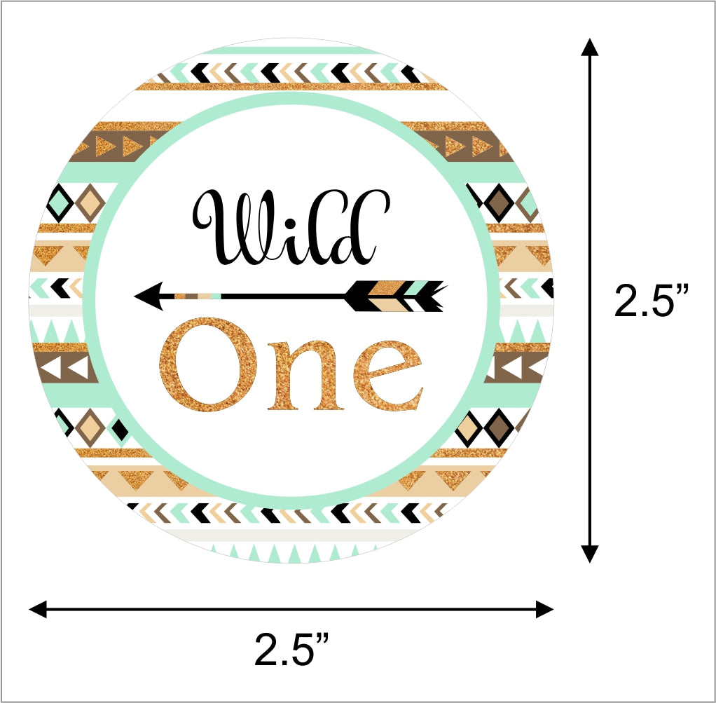 Wild One Birthday Party Thank You Gift Tags