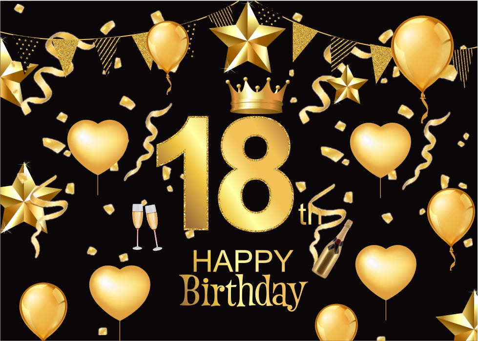 18th Birthday Party Backdrop