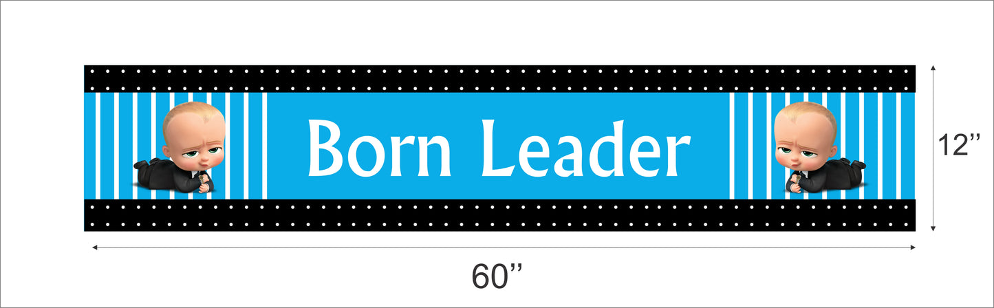 Boss Baby Theme Birthday Long Banner for Decoration