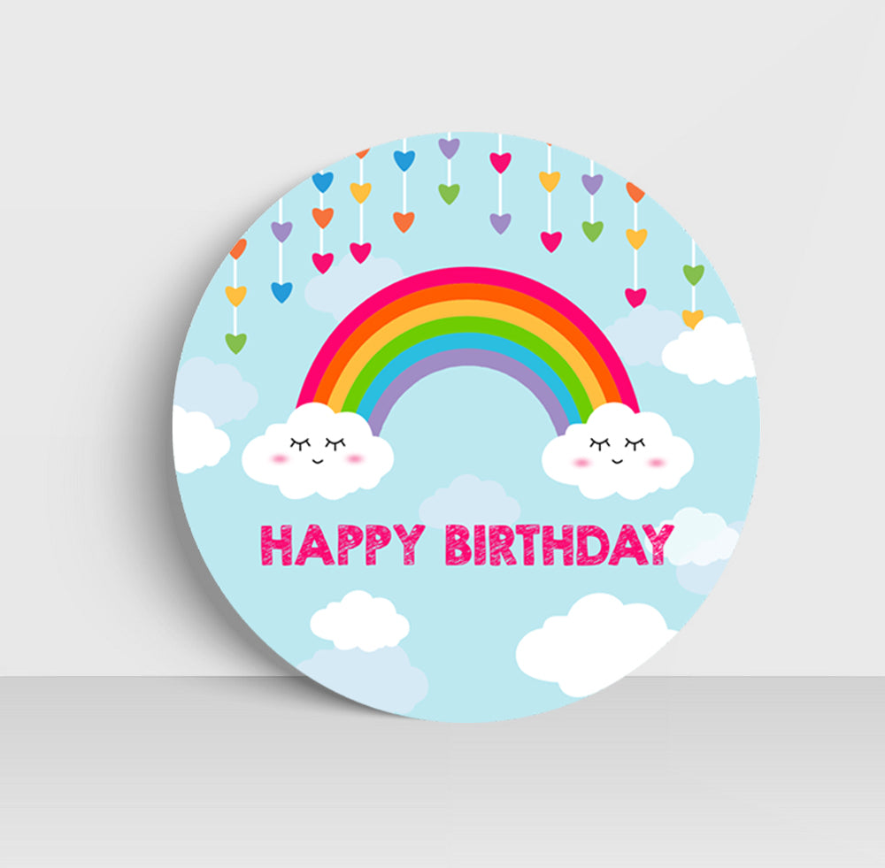 Rainbow Theme Birthday Party Backdrop
