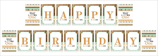 Wild One Birthday Party Banner for Decoration