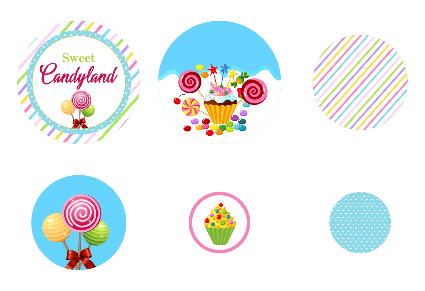 Candy Land Theme Birthday Party Table Confetti for Decoration