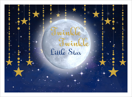 Twinkle Twinkle Little Star Theme Party Backdrop