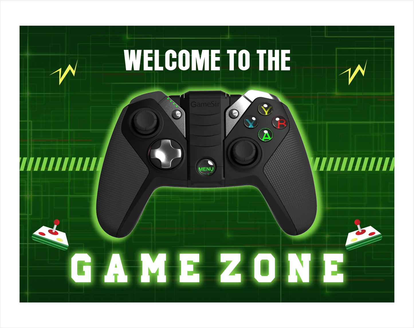 Gaming Birthday Party Welcome Board