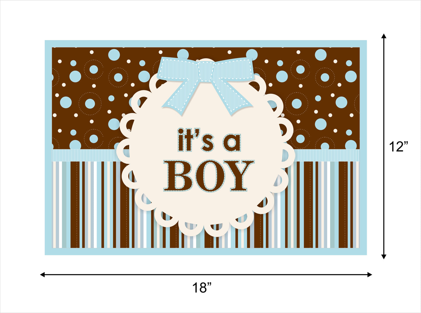Cute Teddy Theme Welcome Baby Table Mats for Decoration